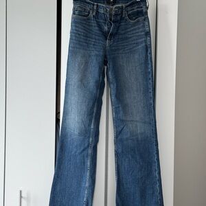 Banana Republic Flare Wide Leg Jeans in Blue